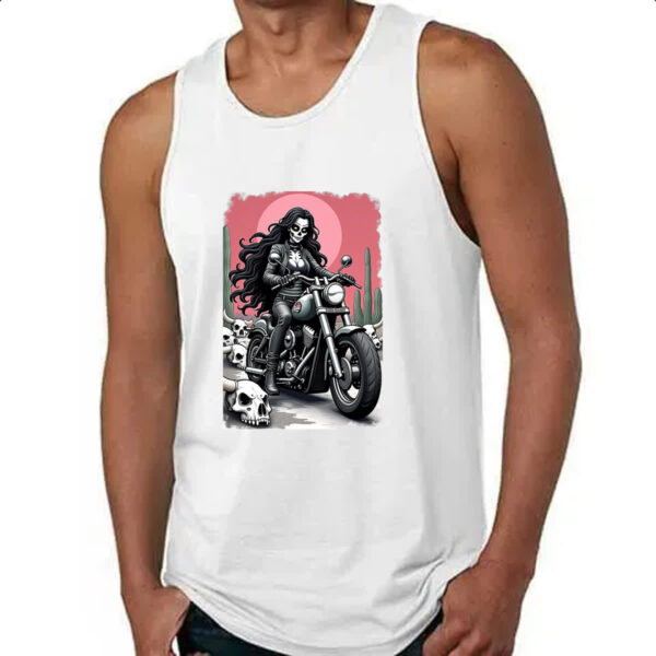 Camiseta Regata Catrina Motoqueira Radical - Imagem 4
