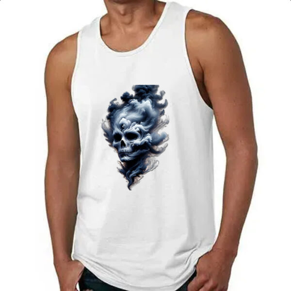 Camiseta Regata Caveira esfumacada - Imagem 4