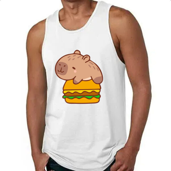 Camiseta Regata Capivara Hamburguer - Imagem 4