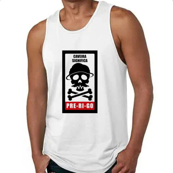 Camiseta Regata Caveira Perigo - Imagem 4