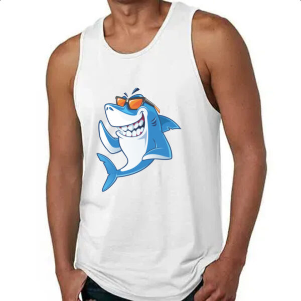 Camiseta Regata Tubarao verao oculos de sol - Imagem 4