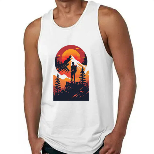Camiseta Regata Viajante Mochileiro Sunset - Imagem 4