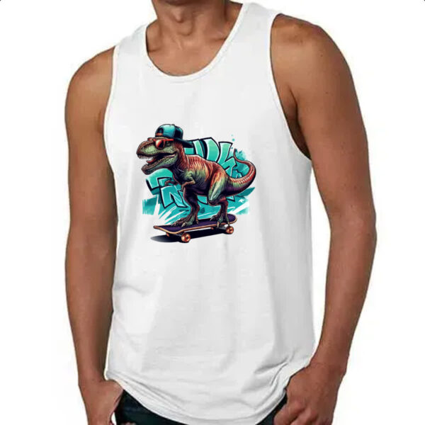 Camiseta Regata T-Rex Skatista - Imagem 4