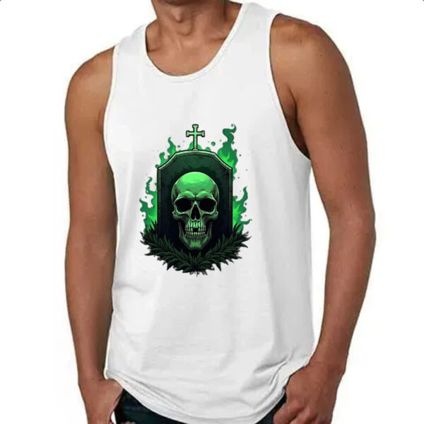 Camiseta Regata Skull Lapide - Imagem 4
