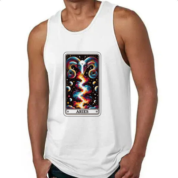 Camiseta Regata Signo Carta Taro Aries - Imagem 4