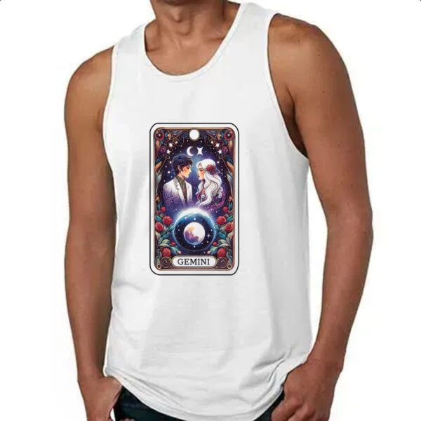 Camiseta Regata Signo Carta Taro Gemeos - Imagem 4