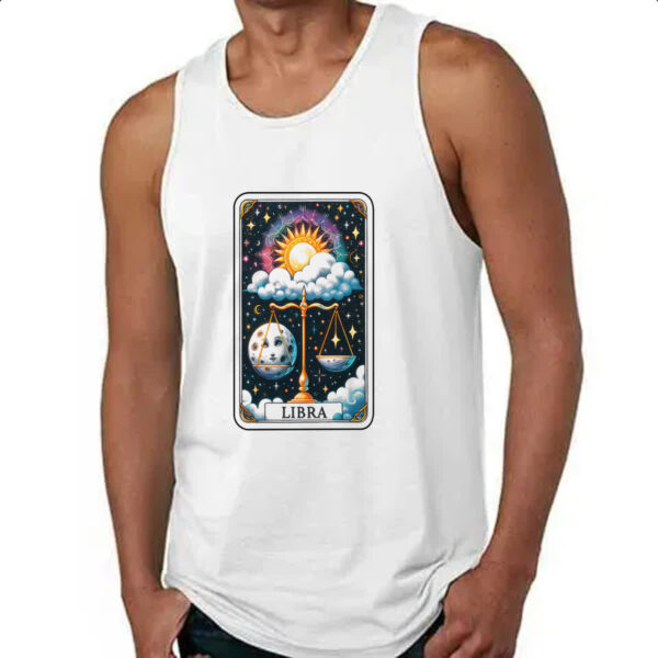 Camiseta Regata Signo Carta Taro Libra - Imagem 4