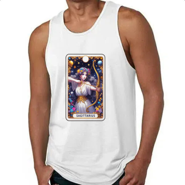 Camiseta Regata Signo Carta Taro Sagitario - Imagem 4