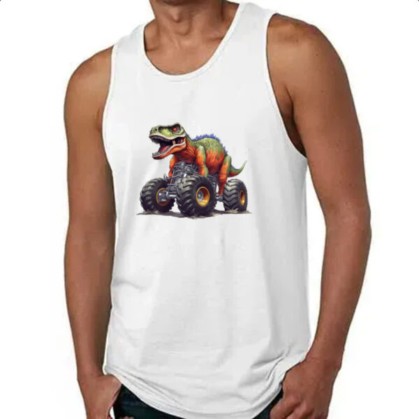 Camiseta Regata T-Rex monster truck - Imagem 4