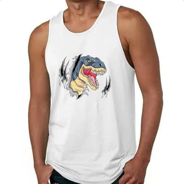 Camiseta Regata T-Rex rasgando a camisa - Imagem 4