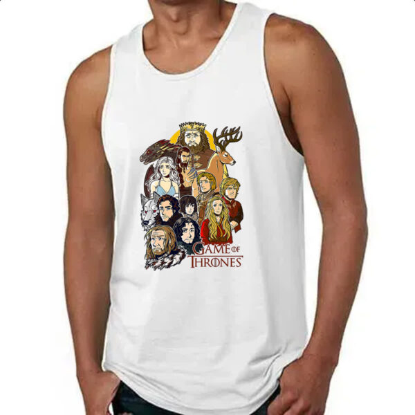 Camiseta Regata Game of thrones - Cartoon print - Imagem 4