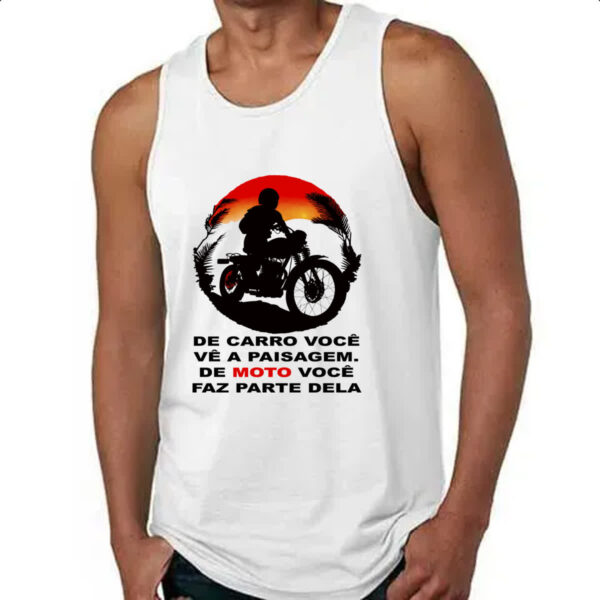 Camiseta Regata Moto parte da paisagem - Imagem 4