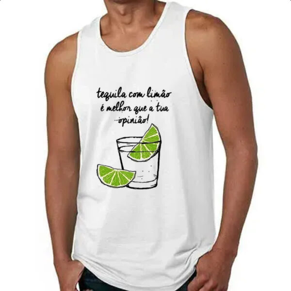Camiseta Regata Tequila com limao opniao - Imagem 4