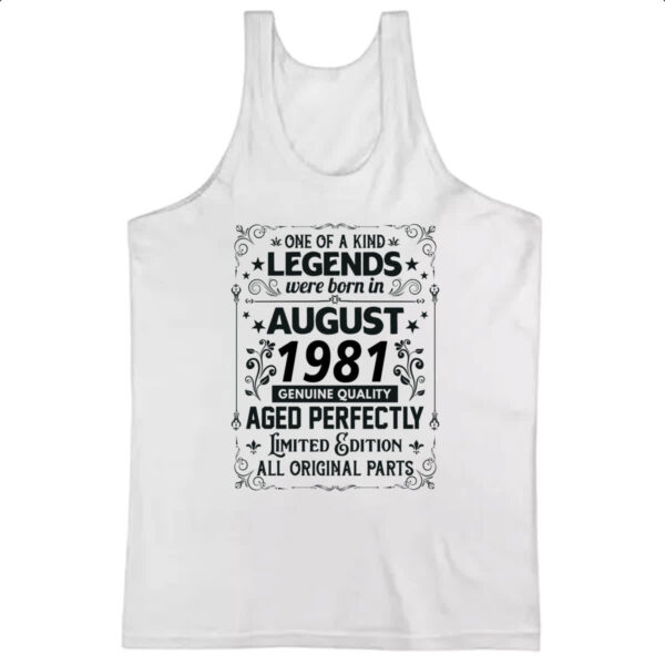 Camiseta Regata Legends Were Born AGO-1981