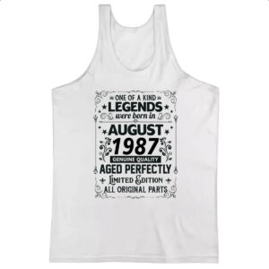 Camiseta Regata Legends Were Born AGO-1987