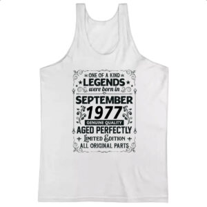 Camiseta Regata Legends Were Born SET-1977