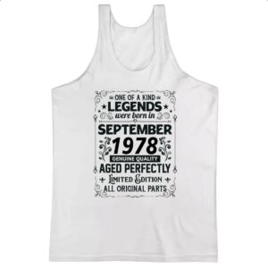 Camiseta Regata Legends Were Born SET-1978