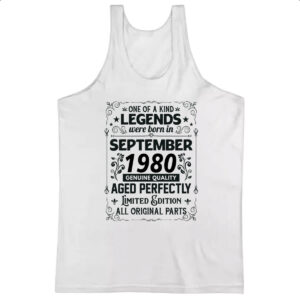 Camiseta Regata Legends Were Born SET-1980