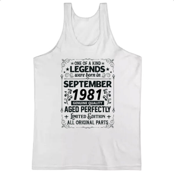 Camiseta Regata Legends Were Born SET-1981