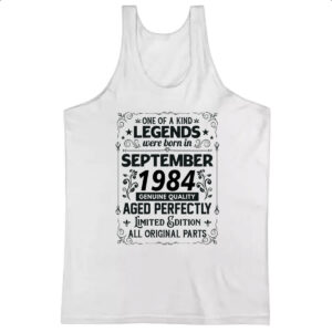 Camiseta Regata Legends Were Born SET-1984