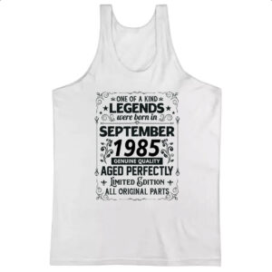 Camiseta Regata Legends Were Born SET-1985