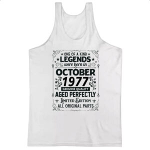 Camiseta Regata Legends Were Born OUT-1977