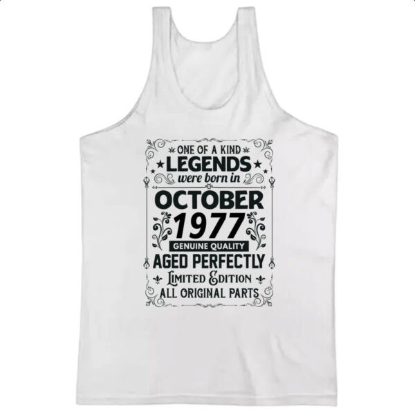 Camiseta Regata Legends Were Born OUT-1977
