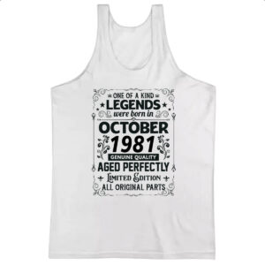 Camiseta Regata Legends Were Born OUT-1981