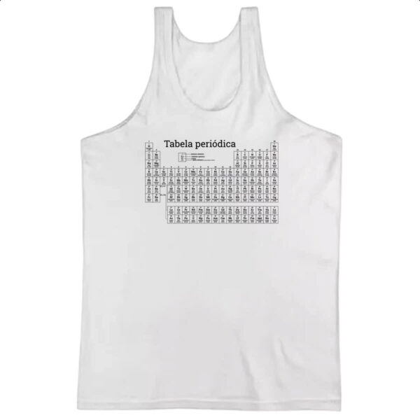 Camiseta Regata Tabela periodica