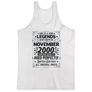 Camiseta Regata Legends Were Born NOV-2000