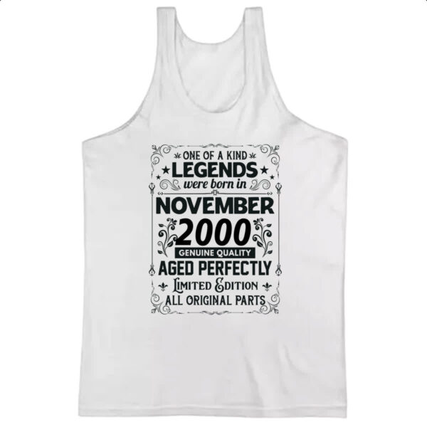 Camiseta Regata Legends Were Born NOV-2000