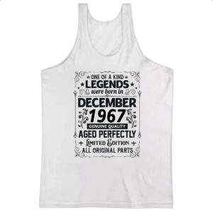 Camiseta Regata Legends Were Born DEZ-1967