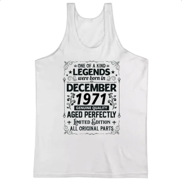 Camiseta Regata Legends Were Born DEZ-1971