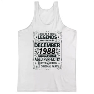 Camiseta Regata Legends Were Born DEZ-1988