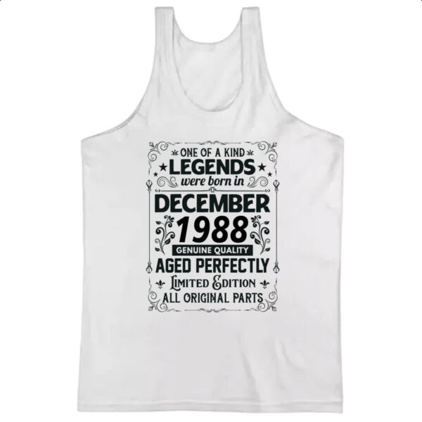 Camiseta Regata Legends Were Born DEZ-1988
