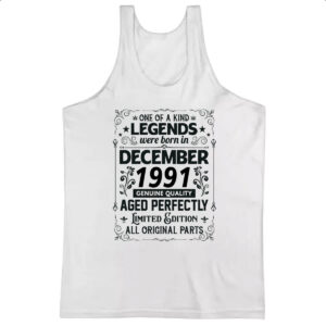 Camiseta Regata Legends Were Born DEZ-1991