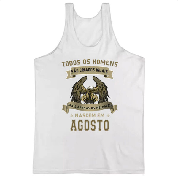 Camiseta Regata Homem Lenda Aguia Agosto