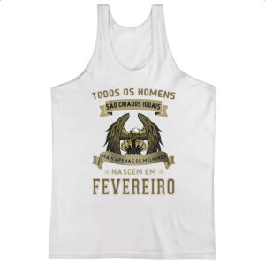 Camiseta Regata Homem Lenda Aguia Fevereiro