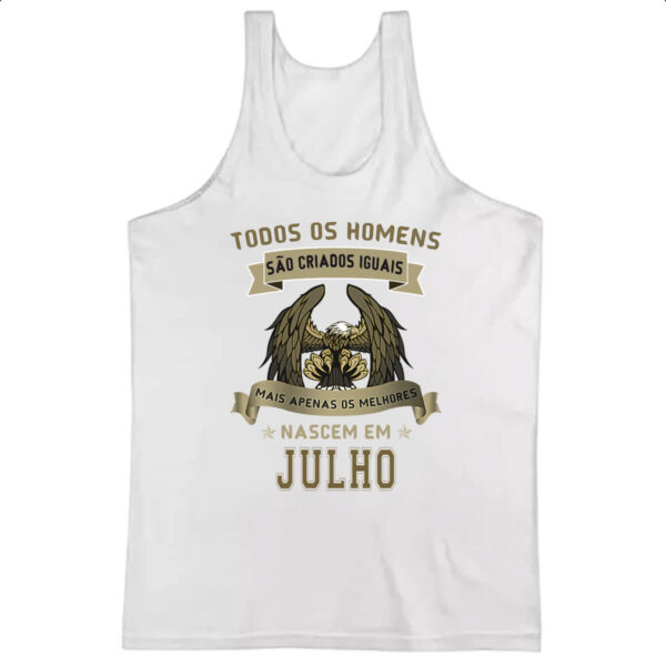 Camiseta Regata Homem Lenda Aguia Julho