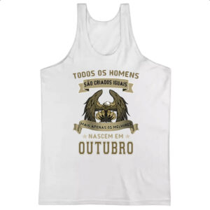 Camiseta Regata Homem Lenda Aguia Outubro