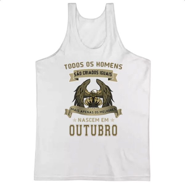 Camiseta Regata Homem Lenda Aguia Outubro