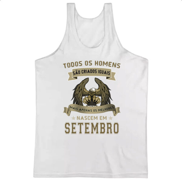 Camiseta Regata Homem Lenda Aguia Setembro