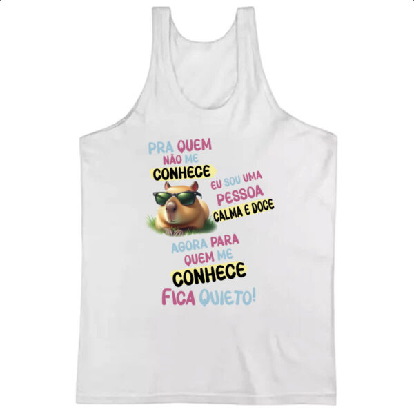 Camiseta Regata Capivara me conhece