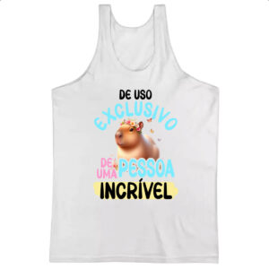 Camiseta Regata Capivara uso exclusivo especial