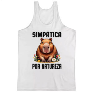 Camiseta Regata Capivara Simpatica por Natureza