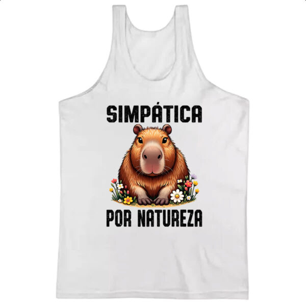 Camiseta Regata Capivara Simpatica por Natureza