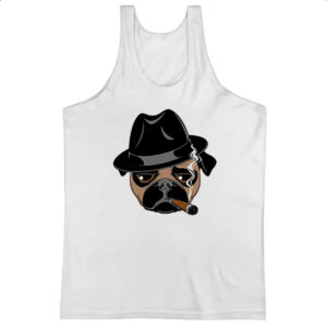 Camiseta Regata Pug Mafioso