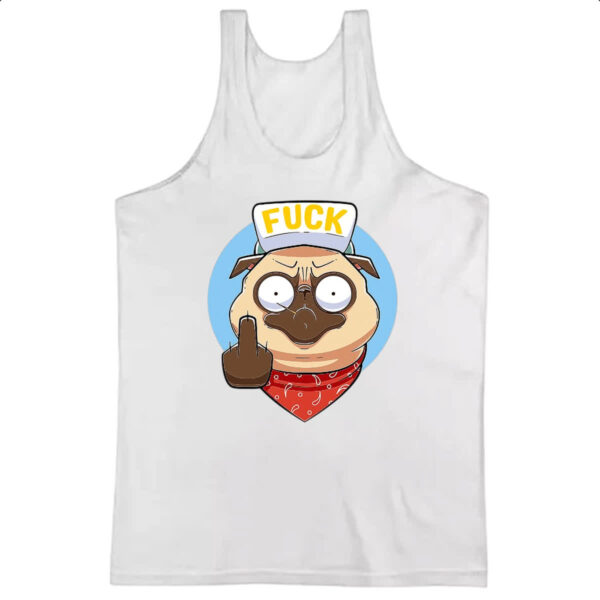 Camiseta Regata Pug Mal Educado