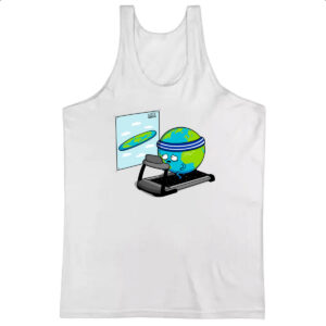 Camiseta Regata Terra querendo ser plana