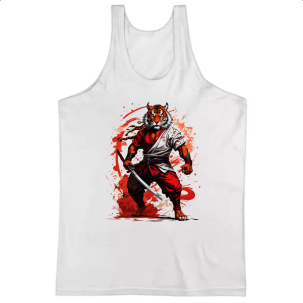 Camiseta Regata Tigre samurai splash arte